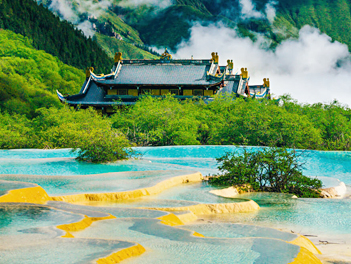 【遊遍中國自由行】世界文化遺產九寨溝、黃龍~疊溪海子、青城山、峨嵋山、樂山大佛九日《升等三排椅》（無購物、無自費）【國泰航空、桃園出發】